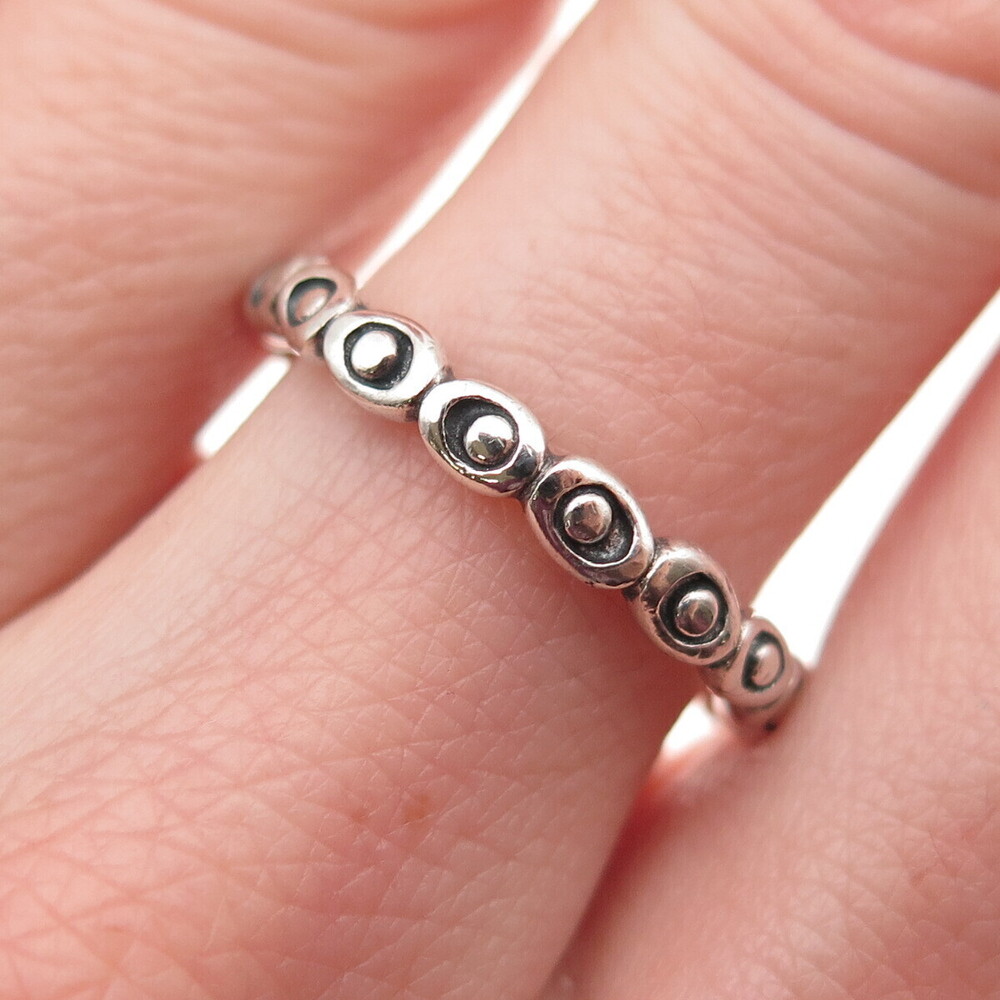 PANDORA 925 Sterling Silver Celebration Band Ring Size 7.5